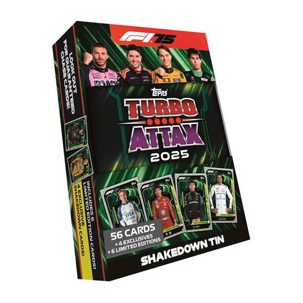 Turbo Attax 2025 Trading Card Game Mega Tin - Shakedown