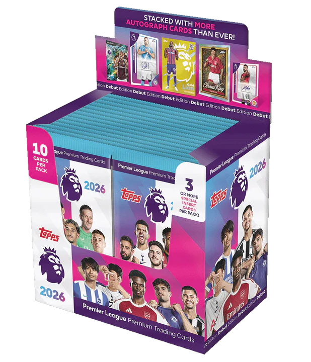 Topps - 2026 Premier League Debut Edition Football - Booster Box (28 Packs)
