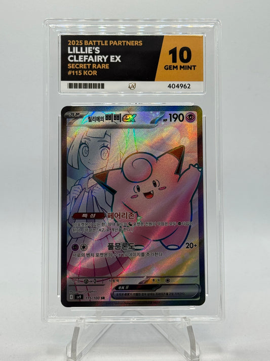 Lillies Clefairy 115/100 Battle Partners - Korean