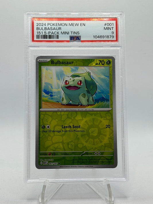 Bulbasaur 001/165 Mew EN 151 Mini Tin Edition - English
