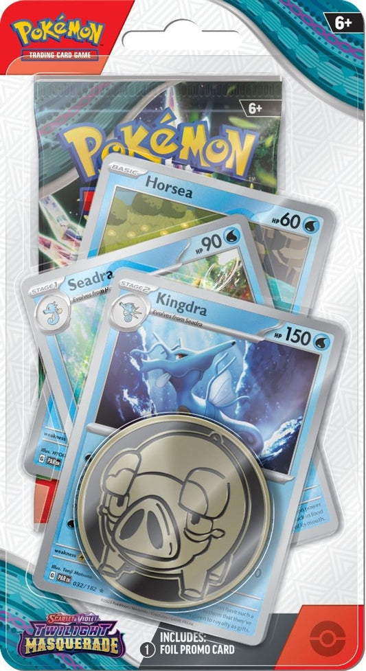 Pokemon: Twilight Masquerade Premium Checklane Blister - Kingdra